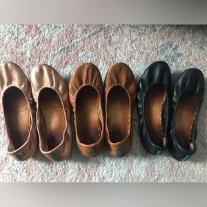 Tieks Bundle - rose gold glam, chestnut, black